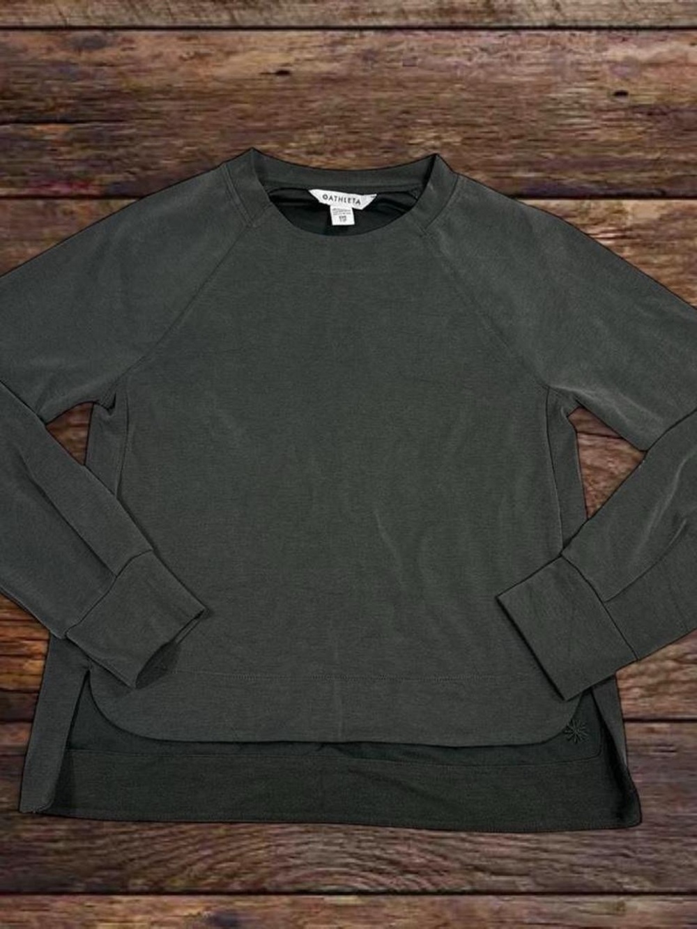 Athleta Dark green  Raglan Sweatshirt